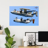 E-2C Hawkeye und C-2 Greyhound Poster (Heimbüro)