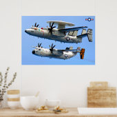E-2C Hawkeye und C-2 Greyhound Poster (Küche)