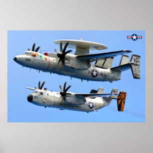 E-2C Hawkeye und C-2 Greyhound Poster