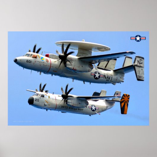 E-2C Hawkeye und C-2 Greyhound Poster (Vorne)