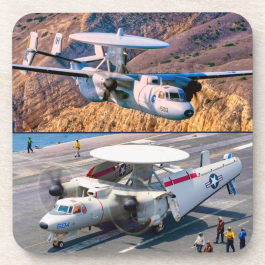 E-2D HAWKEYE GETRÄNKEUNTERSETZER (Vorderseite)