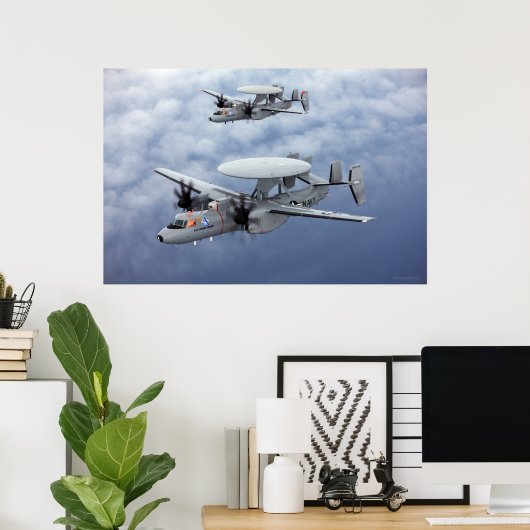 E-2D Hawkeye Poster (Heimbüro)