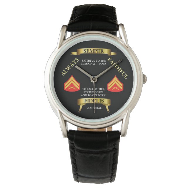 E-4 SEMPER FIDELIS / IMMER GÜNSTIG ARMBANDUHR (Vorderseite)