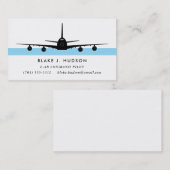 E-4B 747 Silhouette Pilot Visitenkarte (Vorne/Hinten)