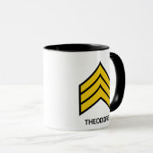 E-5 Sergeant Rank der US-Armee Tasse (VorderseiteRechts)