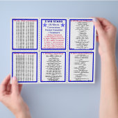 E-8** US/Metric Conversions Pocket Pamphlet Flyer (Hand)