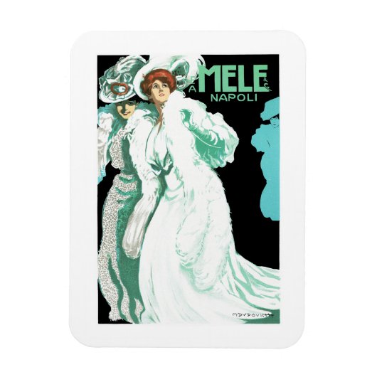E. A. Mele ~ Frauen in Weiß Magnet (Vertikal)
