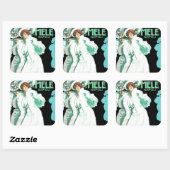 E.A. Melle and Co. ~ Napoli Quadratischer Aufkleber (Blatt)