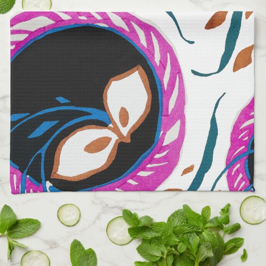  E. A. Séguy Art Nouveau , Botanical Pattern   Geschirrtuch (Gefaltet)