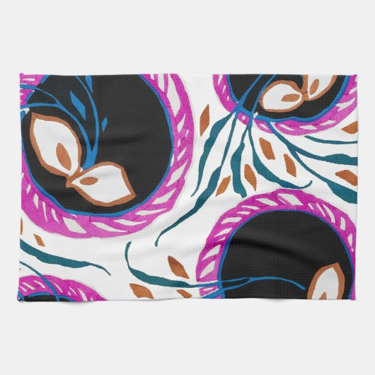  E. A. Séguy Art Nouveau , Botanical Pattern   Geschirrtuch (Horizontal)