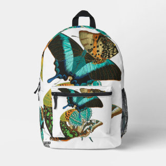 E.A. Séguy Vintage Schmetterlinge Illustration Bedruckter Rucksack