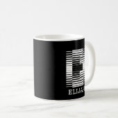 E - ALPHABET NAME E KAFFEETASSE (VorderseiteRechts)