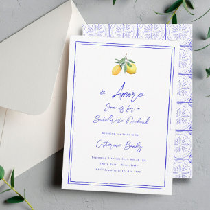 È Amore italienischer Junggeselinnen-Abschied Einladung