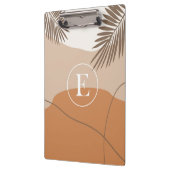 E - Anfangsbuchstabe E Abstraktes Design Klemmbrett (Links)