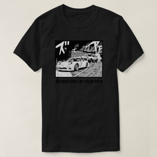 E:\AnhgocUpZZ\Initial D Manga läuft in den 90er Ja T-Shirt (Design vorne)