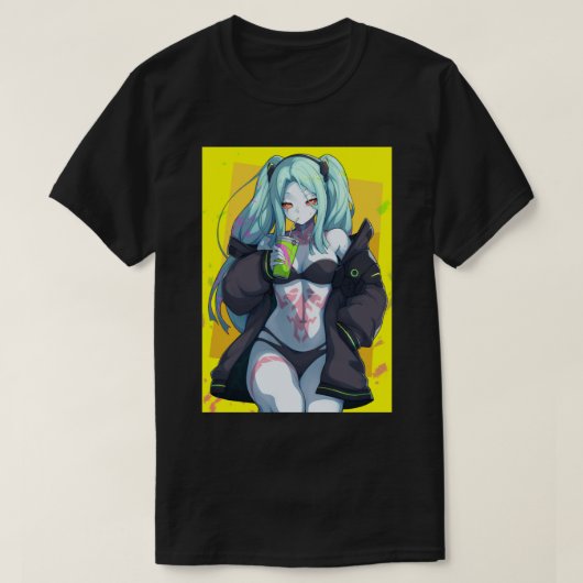 E:\AnhgocUpZZ\Rebecca Cyberpunk Edgerunners Yellow T-Shirt (Design vorne)