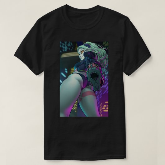 E:\AnhgocUpZZ\Rebecca Edgerunners Cyberpunk waifu T-Shirt (Design vorne)
