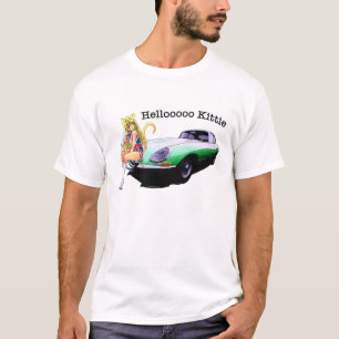 E-artige Zacke mit heißem Katzenmädchen T-Shirt