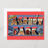 e Asbury Park NJ Greeting Postcard Postkarte (Vorne/Hinten)