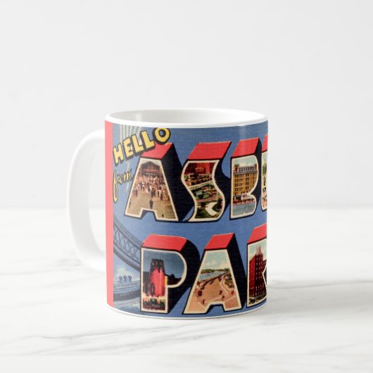 e Asbury Park NJ Mug Kaffeetasse (Vorderseite Links)
