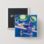 E.B. Meyrowitz Flugbrillen-Werbung Button (Vorne & Hinten)