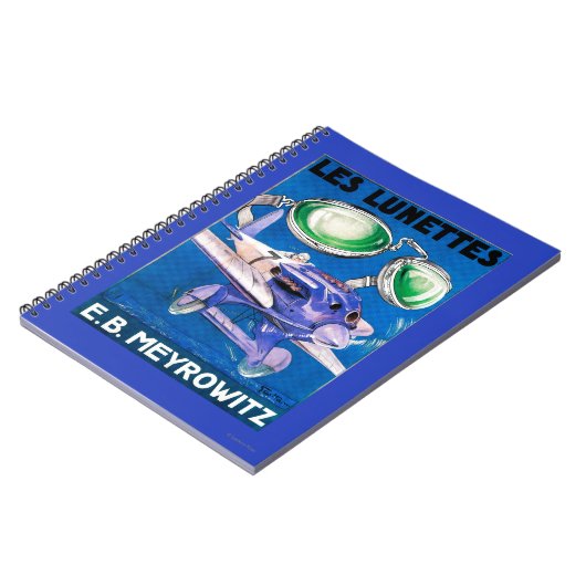 E.B. Meyrowitz Flying Goggles Advertisement Notizblock (Linke Seite)