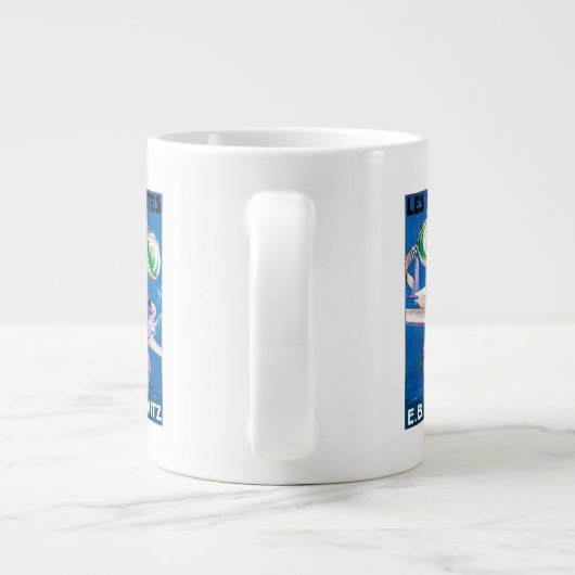 E.B. Meyrowitz Flying Goggles Werbung Jumbo-Tasse (Rückseite)