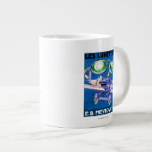 E.B. Meyrowitz Flying Goggles Werbung Jumbo-Tasse (Vorderseite Rechts)