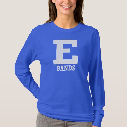 E-Bands Mens/Womens Blue Long Sleeve T-Shirt (Vorderseite)