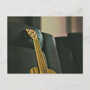 E-Bass Gitarre Geschenk Postkarte
