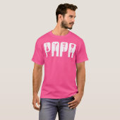 E-Bass-Vater Daddy Männer T-Shirt (Vorne ganz)