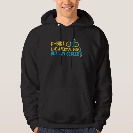 E bike bicycle pedelec hoodie (Vorderseite)
