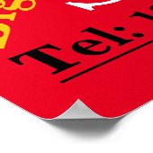 E-BIKE Big SALE SIGN for Showroom windows Poster (Ecke)