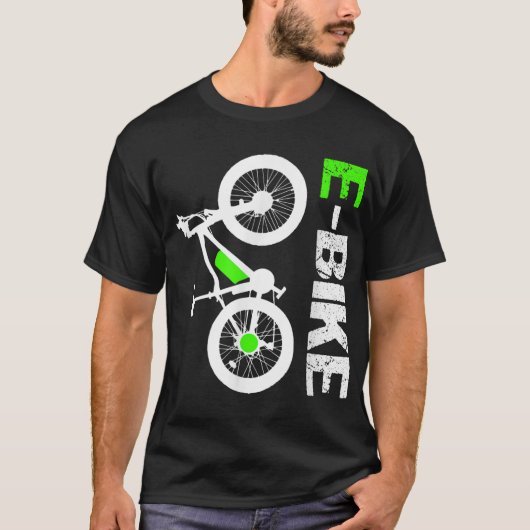 E-Bike - Cooles elektrisches Fahrradgeschenk T-Shirt (Vorderseite)