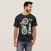 E-Bike - Cooles elektrisches Fahrradgeschenk T-Shirt (Vorne ganz)