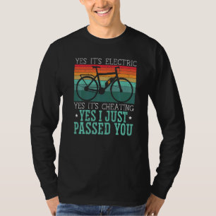 E Bike Electric Bicycle Owner Bicycle Ride T-Shirt