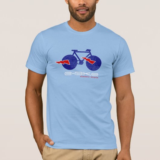 E-Bike, Elektrofahrrad T-Shirt (Vorderseite)