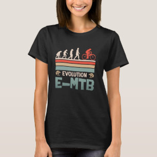 E-Bike-Fahrer EVOLUTION E MTB Lustiges Elektrische T-Shirt