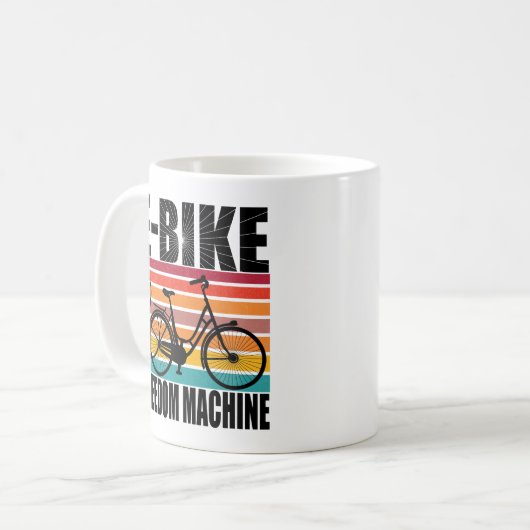 E-Bike Freedom Machine Kaffeetasse (Vorderseite Links)