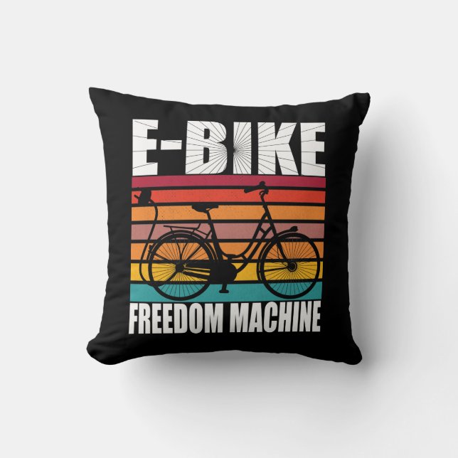 E-Bike Freedom Machine Kissen (Vorderseite)