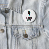 E-Bike-Gang Mountainbiken Button (Beispiel)