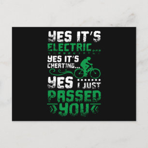 E-Bike Passed You Postkarte