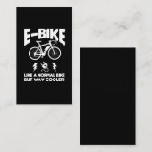 E-Bike-Radfahren Elektrisches Radfahren Visitenkarte (Vorne/Hinten)