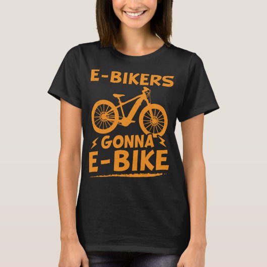 E-Bike-Redewendungen E-Bike-Design für Radfahrer u T-Shirt (Vorderseite)
