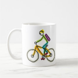 E-bike Stickman Kaffeetasse