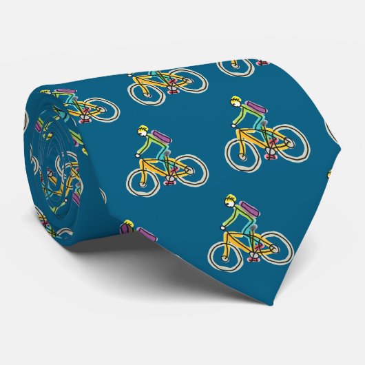 E-Bike Stickman Krawatte (Gerollt)