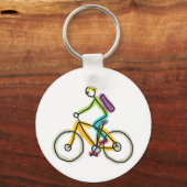 E-bike Stickman Schlüsselanhänger (Vorderseite)