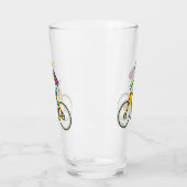 E-Bike-Strichmännchen Glas (Links)