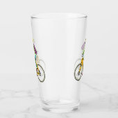 E-Bike-Strichmännchen Glas (Rechts)