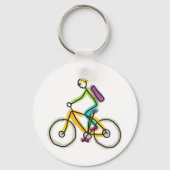 E-Bike-Strichmännchen Schlüsselanhänger (Rückseite)